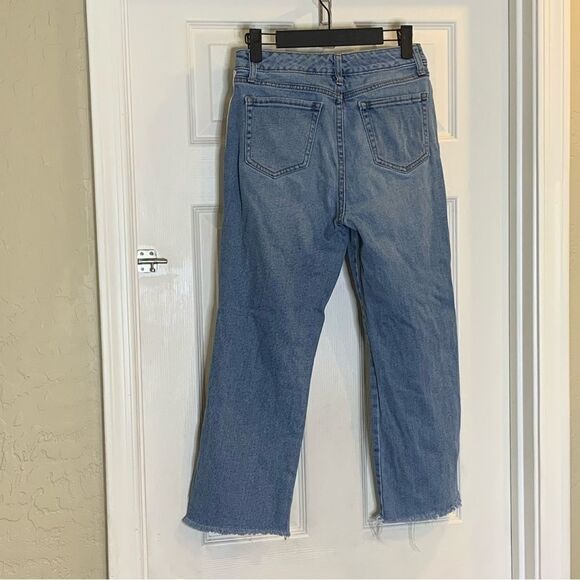 Wild Fable High Rise Kick Flare Distressed Pink Side Stripe Jeans Size 2 - Picture 4 of 9